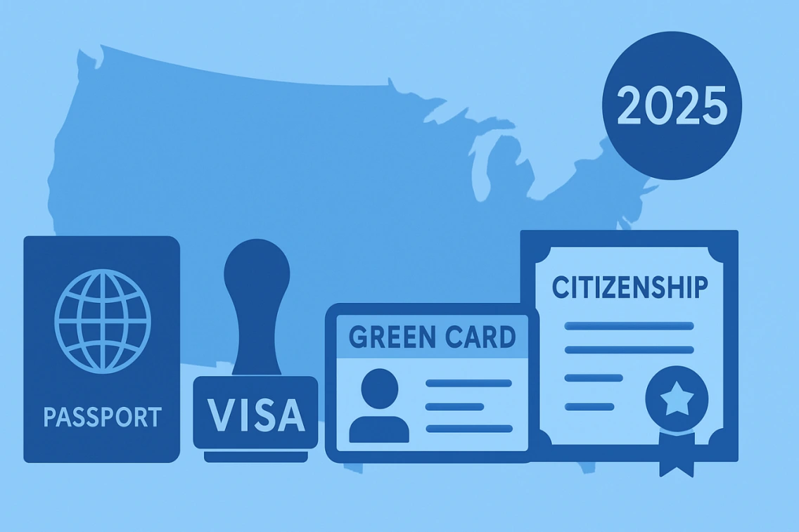 Complete Guide to US Immigration 2025: Visas, Green Cards & Citizenship Process